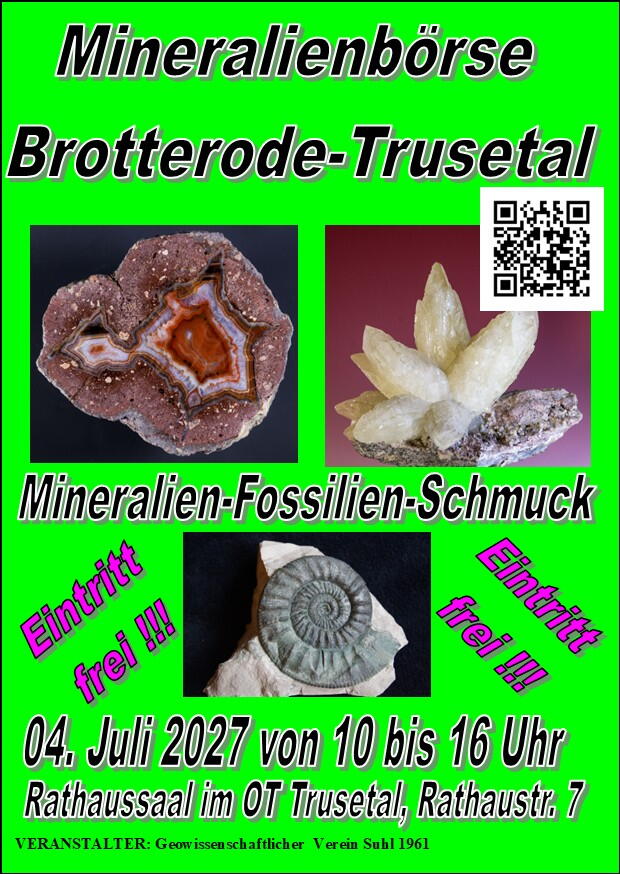 Plakat Mineralienbörse