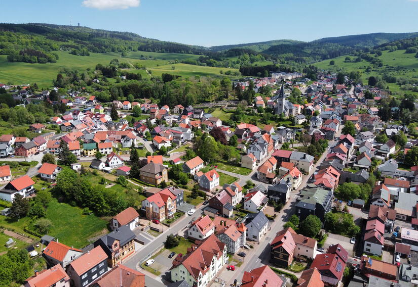 Blick auf Brotterode, Stadt Brotterode-Trusetal