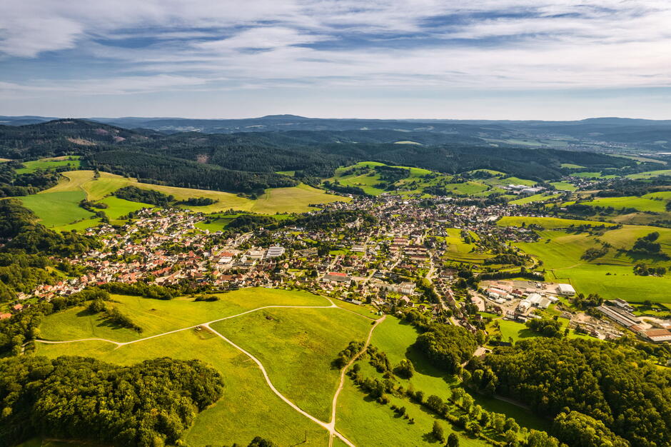 Häuser und Wald von Trusetal