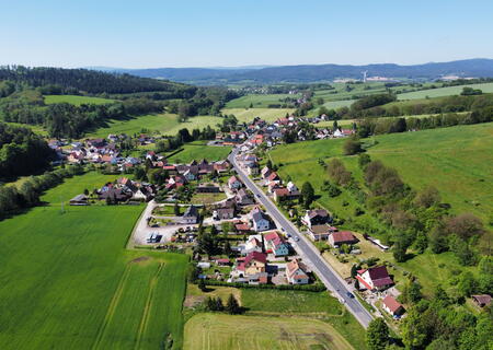 Ortsansicht von Wahles, einem Ortsteil von Brotterode-Trusetal