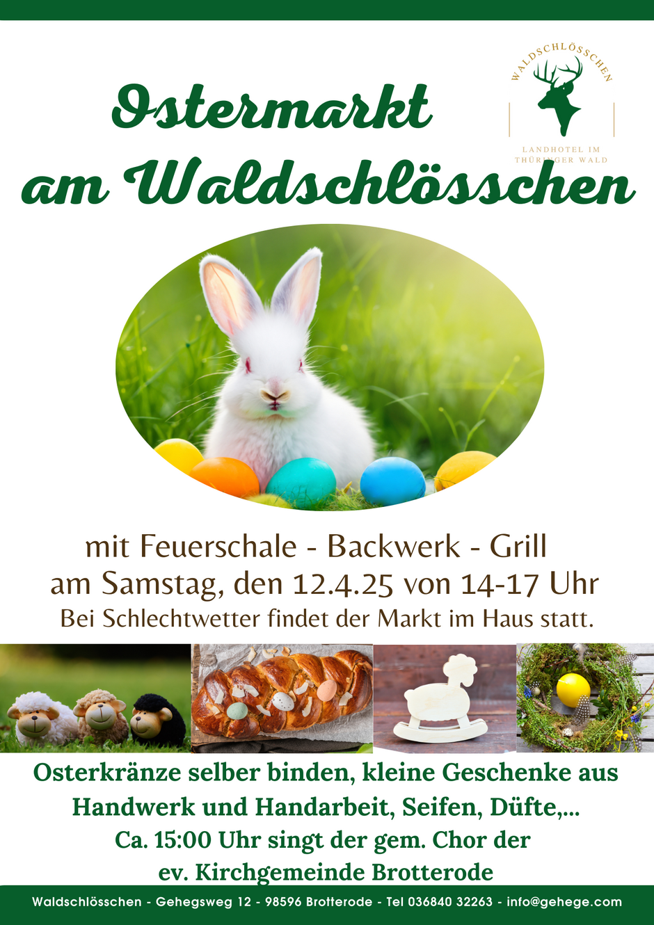 Plakat mit Informationen zum Fest