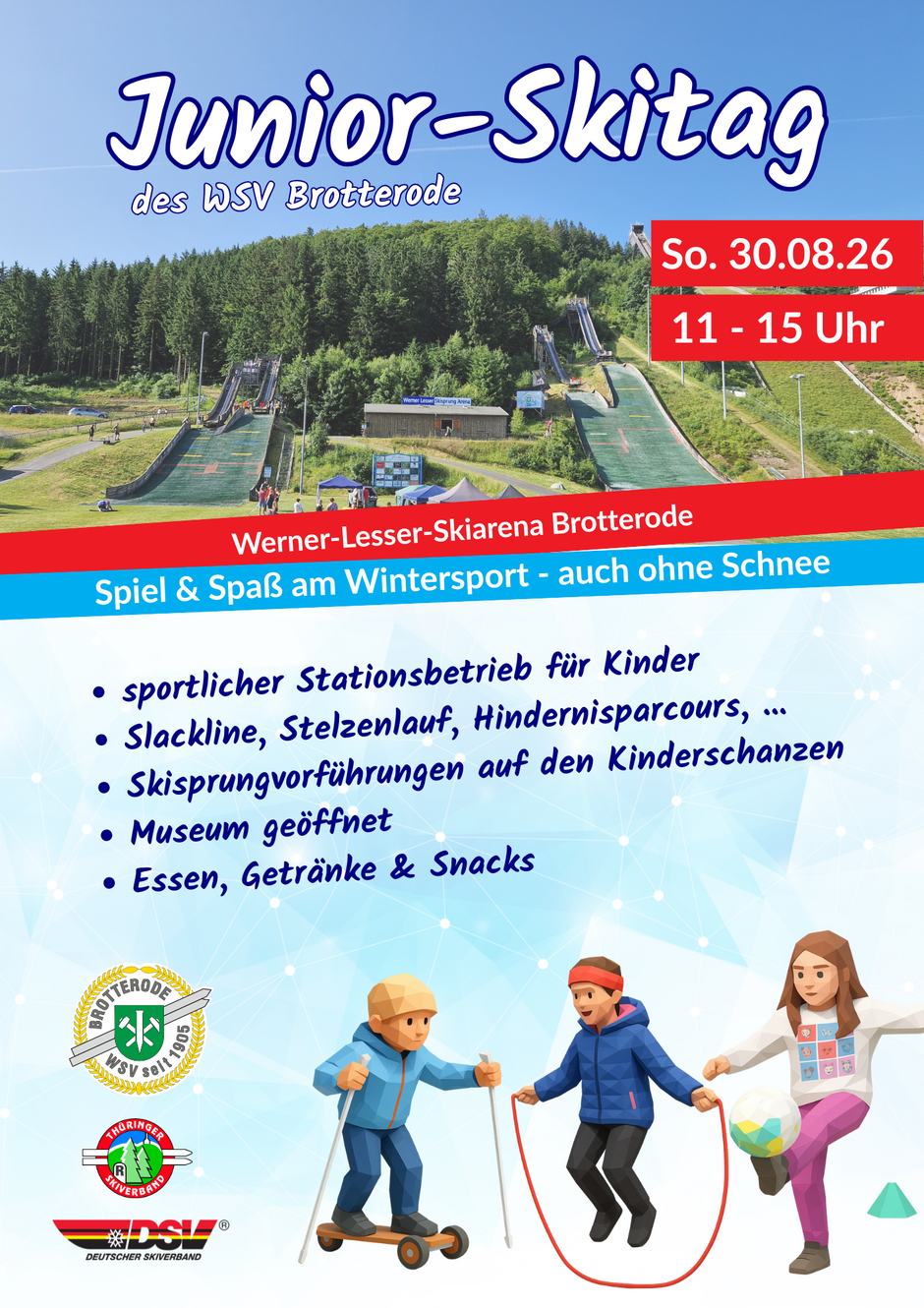 Plakat Juniorskitag in Brotterode