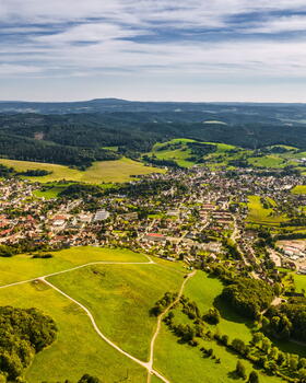 Häuser und Wald von Trusetal