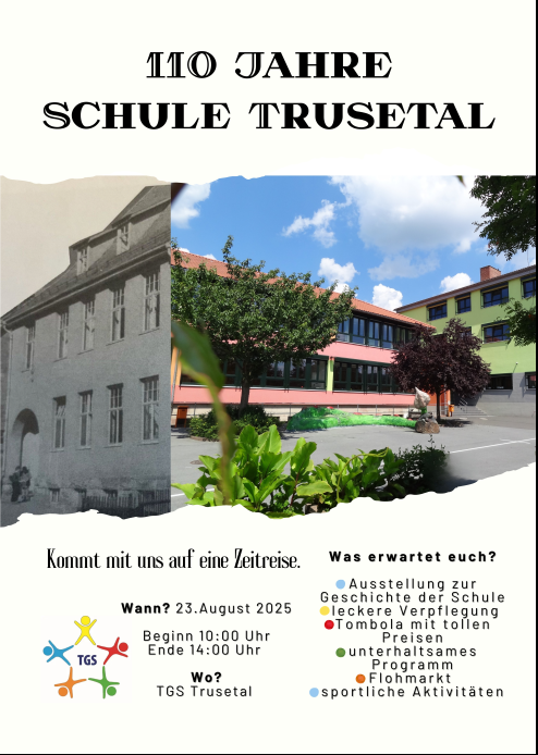 Plakat mit Informationen zum Fest