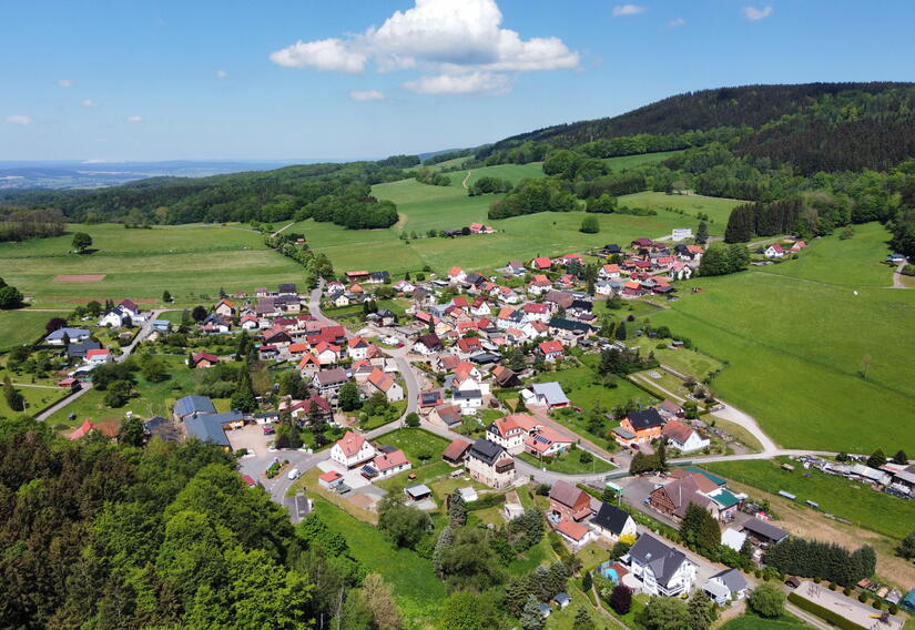 Blick auf Laudenbach, Stadt Brotterode-Trusetal