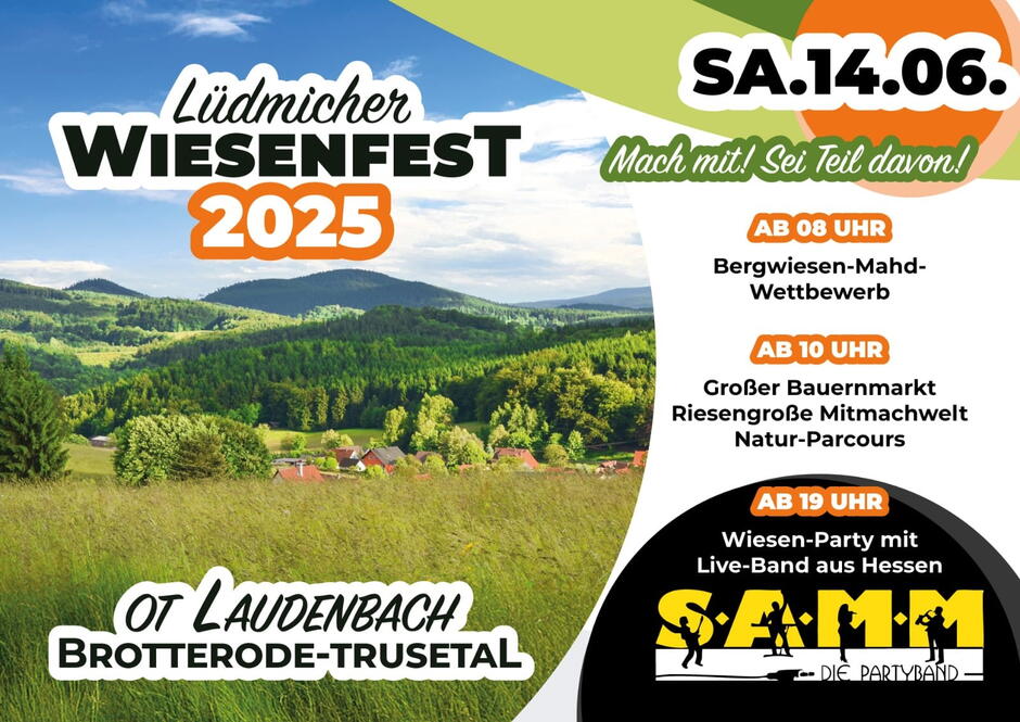 Plakat mit Informationen zum Fest