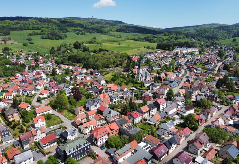 Blick auf Brotterode, Stadt Brotterode-Trusetal