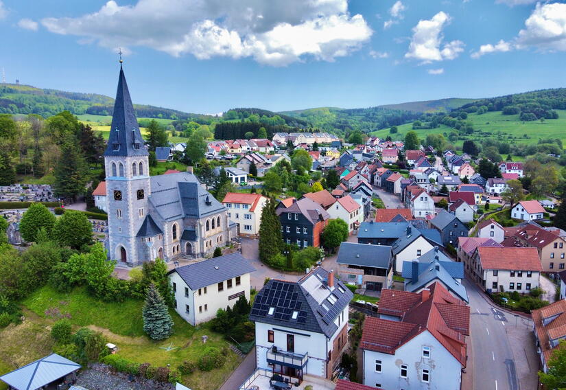 Blick auf Brotterode, Stadt Brotterode-Trusetal